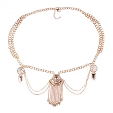 China Fashion Belt Chain Jewelry Indian Ladies Belly Dance Waist Chain manufacturer