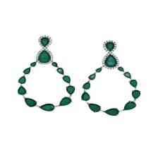 China Fashion Jewelry Earring Jewelry Dubai rose gold earring Costume Jewelry women fashion earring, Gold Plated Female Earring manufacturer