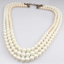 China Fashion Latest Desig Pearl Necklace High Quality Strand  Birthday Anniversary Gifts for Women Mom Wife manufacturer