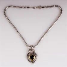 China Fashion jewelry necklace pendant necklace rhodium plated classic necklace manufacturer