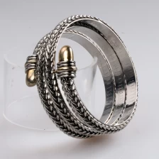 China Good Quality Wholesale Affordable Women Bracelet Rhodium Plated Special Metal Chain Bangle Fashion bangle USA manufacturer