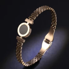 China High Quality 18K Rose Gold Titanium Steel Bracelet Manufacturer in China manufacturer