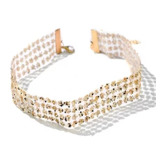 China High Quality 2018 Fashion Zinc Alloy Gemstone Necklace Manufacturer in China manufacturer
