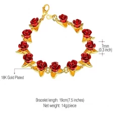 China Jewelry Personalized Bracelet Copper Jewelry Dozen Rose Bracelet for Woman manufacturer