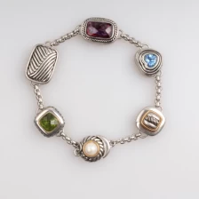 China Promotion Custom Alloy Crystal Chain for Layer Bracelet as Gift  Lucky Charm Bracelet 2018 manufacturer