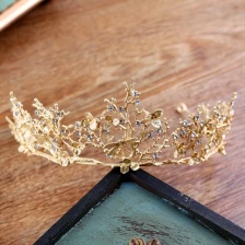China Vintage High-End-Boutique Mode Kristall Krone Braut Haarschmuck Hersteller