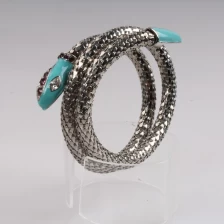 China Wholesale China Fashion Jewelry 18k Gold Plated Bangles Latest Design Snake Chain Bracelets Bangle Silver charm bracelet wholesale manufacturer