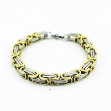 China Großhandel Produkte Hersteller Vintage Mens Armband 316 l Edelstahl Armbänder Bangles, 18 Karat Gold Plating Titan Armbänder Schmuck Hersteller
