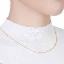 China professional manufacturer 100% 18k gold chain necklace for woman Hersteller