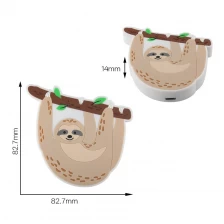China Creative Custom cute sloth shape 2d 10w pvc wireless charging pad manufacturer
