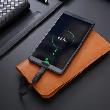 China Custom PU leather wallet wireless charger power banks  5200mah manufacturer