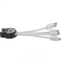 China Custom animal shaped multi 4 in 1 usb type-c charging charger cable adpaters manufacturer