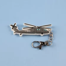 China Custom logo Helicopter shape corporate gift promotional keychain advertising gift 4gb usb flash drive memory stick u disk Hersteller