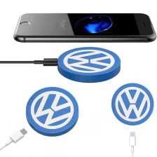 China Customized VW 2d maded pvc wireless charger pad 5V 1A manufacturer