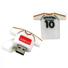 China Customized t-shirt sports shape usb stick pvc usb flash drive manufacturer
