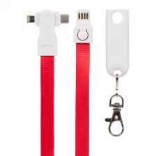 China Lenny lanyard 3 in 1 oplaadkabel voor iphone micro usb & type c fabrikant