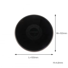 China Manufacturer OEM company LOGO 10W Metal Silvery Wireless Charger with CD gift BOX manufacturer