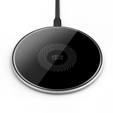 China Portable qi mobile phone accessory metal quick wireless charger manufacturer