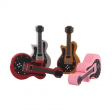 China Wholesale customzied guitarra em forma de alto-falantes bluetoooth pvc fabricante