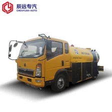 الصين 5.5cbm البروبان البيوتان البروبان ملء شاحنة موزع غاز البترول المسال الصانع