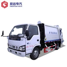 الصين العلامة التجارية ISUZU 4X2 شاحنة القمامة ضغط تصنع الصانع