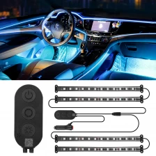 중국 Unionlux Car LED Lights Smart Car Interior Lights with App Control, RGB Inside Car Lights with DIY Mode and Music Mode, 2 Lines Design LED Lights for Cars with Car Charger, DC 12V 제조업체