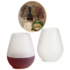 Cina 12oz Alimento Grade & lavastoviglie sicuro bicchieri di vino del silicone grossista produttore