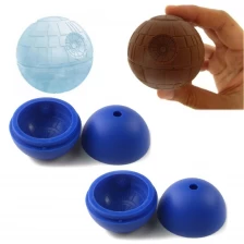 Cina 2 pack of Star Wars Death Star Silicone Sphere ice ball maker mold produttore