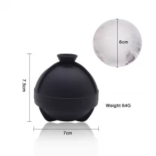 Chine 2.5 Inch Round Ice Cube Molds - Whiskey Ice Sphere Maker - Silicone Sphere Large Ice Balls fabricant