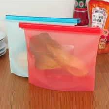 China 4-PACK Reusable Silicone Food Bag Preservation Storage Container Bag Food Grade Storage Bag manufacturer