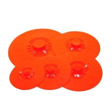 Cina 5pcs/set Silicone Lid Cover Microwave Food Bowl Pan Lid Covers Storage Suction Lid for Fresh Keeping produttore