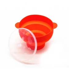 China Amazon Hot selling Microgolf Popcorn Popper Met Deksel, Vouwbare Silicone Hot Air Popcorn Maker fabrikant