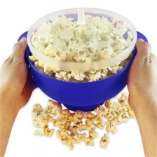 porcelana Amazon Magic Microwave Hot Popcorn Popper aire caliente, fabricante plegable de la palomitas del silicón con la tapa fabricante