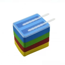 China Amazon hot selling Silicone popsicle molds , silicone ice cream ice pop maker mold manufacturer