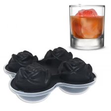 中国 BHD批发3D玫瑰花朵设计冰块托盘洗碗机安全冰球制造商模具耐用硅胶冰球模具 制造商