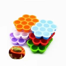 China BPA free 10 Cavity Baby Food Storage , Silicone Baby Food Storage Freezer Containers manufacturer
