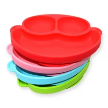 China Benhaida BPA Free Toddlers Silicone Baby Placemat, Silicone Suction Baby Plates fabrikant