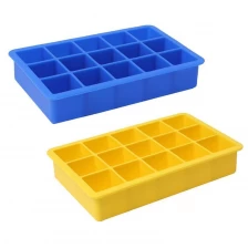 China Benhaida custom siliconen ijsblokjesbakje, ijsbak vierkante vorm, 15 holtes ijsblokjes lade fabrikant