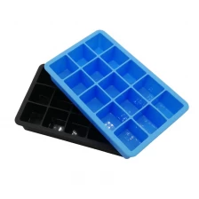 China China Factory 15 Cubes Silicone Ice Cube Tray Chocolate Mold manufacturer