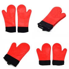 China China Silicone Oven Mitts Supplier, Heat Resistant Silicone BBQ Grill Oven Gloves, Silicone BBQ Grill Oven Mitt manufacturer