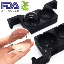 China BPA freie klare Eis-Kugel-doppelte Form, Silikon-Eis-Kristall-freie Eis-Kugel-Form Fabrik Hersteller