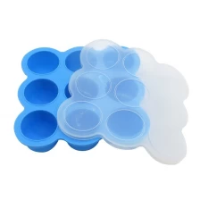 China FDA approved BPA free baby food freezer tray, silicone baby food storage manufacturer