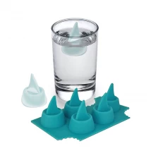 porcelana Bandeja de hielo directa de la aleta del tiburón del silicón del FDA directo de BPA de la fábrica al por mayor fabricante
