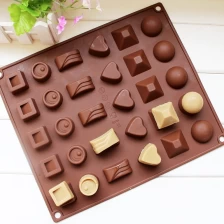 중국 공장 직접 사용자 정의 실리콘 초콜릿 몰드 캔디 젤리 몰드, 많은 모양 초콜릿 몰드 제조업체