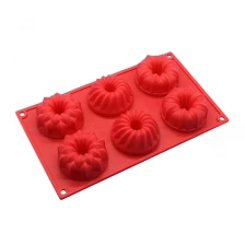 China Fabrik Direkt Food Grade Silikon Mini Bundt Kuchen Pfannen, Zimt Bundt Kuchen Tablett Hersteller