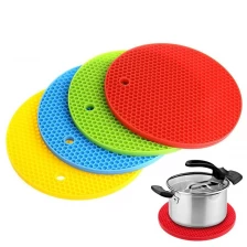 China Factory Direct Heat Insulation Jar Opener Mat Silicone Round Drying mat,Silicone trivet wholesale manufacturer