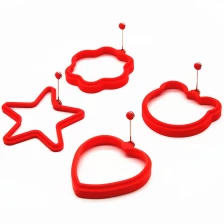 China Factory Direct Silicone Egg Shapers, Silicon Egg Ring Met Verschillende Shapes fabrikant