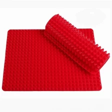 China Fat Reducing Nonstick Silicone Pyramid Baking Mat for Healthy Cooking manufacturer