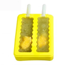 China Ice Pop Molds Soft Popsicle Molds Ice Pop Makers With Lid Reusable Silicone Molds 2 Different Shapes ice popsicle manufacturer