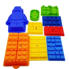 Китай Lego Star Wars Ice Mold Поставщик Многоразовые мини-фильтры и блок-блок Силиконовый лоток для льда, силиконовые мини-формы Шоколадная пресс-форма производителя